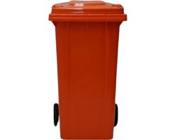 240 Liter Oranje Kunststof Kliko Afval Rolcontainer