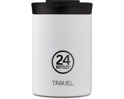 24Bottles Travel Drinkfles 350 ml Capaciteit - stone ice white