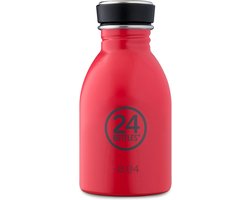 24Bottles Urban Drinkfles 250 ml Capaciteit - hot red