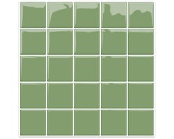 24Supply Plaktegels - Tegelsticker - Zelfklevende tegels 3D - 10 Stuks - Groen - Plaktegels keuken & badkamer - Plak tegels - Sticktiles - Keukenmuursticker - 25,4 cm x 25,4 cm