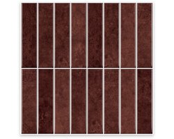 24Supply Plaktegels - Tegelsticker - Zelfklevende tegels 3D - 10 Stuks - Rood - Plaktegels keuken & badkamer - Plak tegels - Sticktiles - Keukenmuursticker - 30,5 cm x 30,5 cm