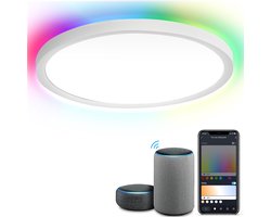 24W LED plafondlamp WIFI kelder woonkamer dimbare RGB BACKLIGHT plafondlamp
