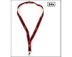 24x Amsterdam keycord/lanyard - hoofdstad festival 020 thema feest ajax vlag stad steden