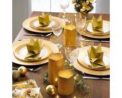 25 gouden papieren dienbladen - 19 x 28 cm - elegantie en functionaliteit voor presentaties - feestelijke serviesbenodigdheden