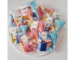 25 Uitdeelzakjes / Traktatie zakjes + 25 Stickers Bedankt voor de fijne tijd - Wit - Zwart stip - Polkadot Dots - Goudfolie | School traktaties - Cellofaan zakjes - Transparant - Snoep zakje | Peuterspeelzaal - Kinderopvang - Bedrijf | DH collection