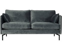 2,5 zitsbank - Zinnia - velours Juke grijs 65