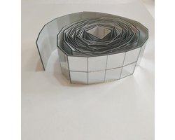 250 Stuks Zelfklevende Glazen Spiegelroltegels voor Ambachten – Mini Vierkante Spiegel Mozaïek voor Muurdecoratie