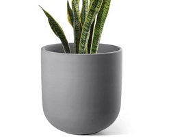 25,5 cm keramische plantenpot met afvoergat en rubberen plug - Ideaal voor binnen, tuin en terras