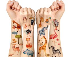 255 Stuks Tijdelijke Kindertatoeages Dieren - Waterdicht & Veilig voor Jongens en Meisjes