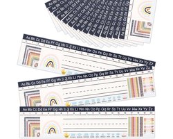 25pcs Bohemian Style Student Naamplaten - Classroom Naamplaten voor Studenten - Desk Naamplaten - Kindergarten Gebruik