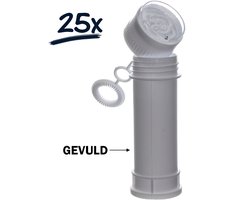 25x (gevulde) bellenblazers wit bellenblaas uitdeelcadeau geschenk huwelijk communie feest