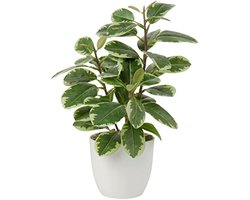 28 cm kunstplanten in pot voor woondecoratie, kunstmatige kamerplant, camellia, bloemstukken, kunstplanten met potten, tafeldecoratie voor thuis, balkon, kantoor