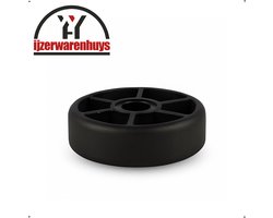 28 STUKS - Zwarte Aanschroefbare Meubelglijder 30x10mm – Kunststof Stoelpootdop / Meubelvoet / Pootdop met Versterkingsribben – Voorkomt Optrekkend Vocht – Geschikt voor Tuin- en Buitenmeubels