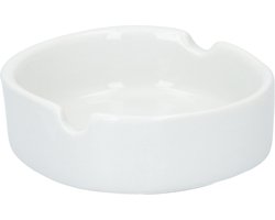 2Clean Witte Keramiek Asbak - Doorsnede 8 cm