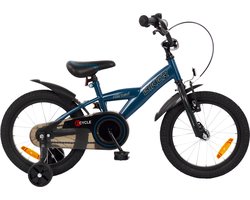 2Cycle Biker kinderfiets 16 inch (4 tot 6 jaar) voor jongens blauw