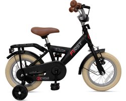 2Cycle First kinderfiets 12 inch (2 tot 4 jaar) voor jongens zwart