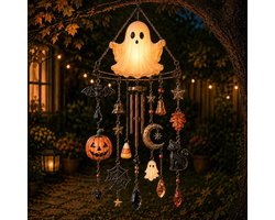 2D Halloween Windgong Zonnevanger (Spookvorm) - Spookvormig, niet-lichtgevend - Acryl - Geschikt voor terrassen of woonkamers - Stijlvol en veelzijdig