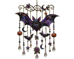 2D Halloween Windgong Zonnevanger (Vleermuisvorm) – Acryl – Geschikt voor Terras of Woonkamer – Stijlvol en Veelzijdig
