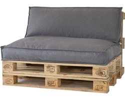 2L Home & Garden Rugkussen Lounge Grijs - 120 x 40cm