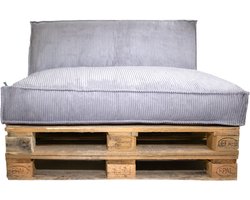 2L Home & Garden Rugkussen Ribcord Deluxe Sultry Taupe - 120x40cm