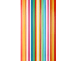 2LIF Aruba Meerkleurig Vliegengordijn deur - 90 x 200 cm