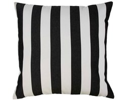 2Lif Lef grote streep buitenkussen donkergrijs 60x60cm