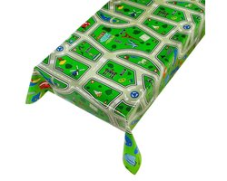 2LIF Maatwerk tafelzeil – Highway Europe Multi – autowegmotief – 140 cm breed – per meter aaneengesloten – tafelkleed – decoratief zeil – speelzeil voor kinderen