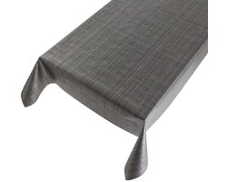 2LIF Maatwerk tafelzeil – Tweed Anthraciet – linnen look – 140 cm breed – per meter aaneengesloten – tafelkleed – decoratief zeil - antraciet