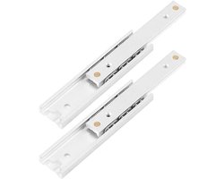 2Pcs Aluminium Legering Zware Schuifrails - Kogellagers Lades - Duurzame en Gladde Beweging voor Ladekasten - Herbruikbare Verpakking (100mm)