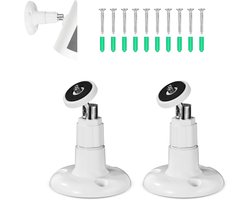 2pcs Beveiligingscamera Beugel - 360 Graden Verstelbare Montagebeugel voor Ring Stick Up Cam - Indoor en Outdoor Gebruik (Camera Niet Inbegrepen)