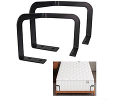 2PCS Matras Retainer Bar, Metalen Bedframe Baffle, Antislip Matras Stopper Bar, Matras Glijden Stopper, Metalen Matras Stabilizer