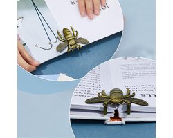 2pcs Metal Side Holders - Zinc Alloy Bee Book Clip - Vintage Bookmark om het Boek Open te Houden tijdens het Schrijven en Lezen - Perfect voor Boekliefhebbers en Lezers - Geweldig Cadeau