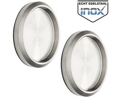 2s Schuifdeurgrepen MILA Ø 58 mm zelfklevend met 3M kleefpad Meubelgrepen echt roestvrij staal Greepschaal voor glazen deuren & kamerdeuren van SOTECH