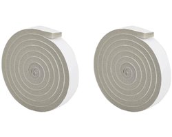 2stuks - 2M - afdichtstrip - Waterdichte Sealing - badkamer tape - am Weerstriping - deurafdichtingsstrip - Anti- geluid band - raam afdicht - Zelfklevende anti-tochtstrip - windstopper, afdichting - grijs
