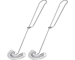2stuks - Handklopper - Lengte 27 cm - Handklopper koper - Handklopper voor de Keuken - Kookgerei keuken - Spiraalgarde - Keukengereedschap - Spiraalgarde - schuimklopper - Roeren Koken Bakken Keuken
