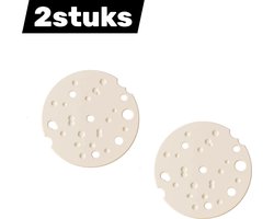 2stuks - Pannenlappen - Siliconen - Onderzetters - Hittebestendig - Tafelbeschermers - voor pannen en borden - Moderne keukenaccessoire - Wit