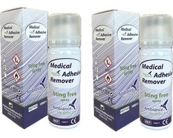2x 50 ML Ambiance Medical Adhesive Remover Spray - Huidplakremover - Remover Spray - Tape Remover - Stomahulpmiddel - prijs is per 2 stuks!