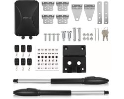 2x 50W Elektrische Poortopener schuifpoort Motorisatie - 300kg per hekdeel - Incl 6 handzenders - Voor schuifpoorten - Poortautomatisering schuifpoort aandrijving - voor hotel, fabriek, rollende poort, werf poort