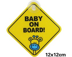 2x Baby on board bordje | Sign | Auto | Giraffe
