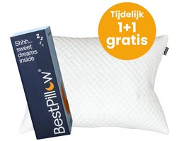 2x BestPillow™ Hoofdkussen – Aanpasbaar Traagschuim & Latex – Verkoelend & Hypoallergeen – Voor Elke Slaaphouding – vermindert nekklachten