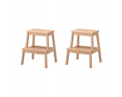 2x Beukenhouten Keukentrapje 50 cm - Stabiel & Praktisch