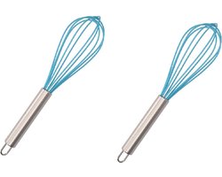 2x Blauwe gardes 26 cm keukengerei - Keukengerei / keukengereedschap gardes