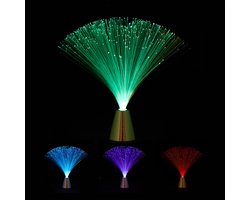 2x glasvezel lamp met kleurverandering - retro lamp - sfeerverlichting - led