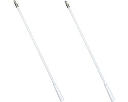 2x Gordijn Trekstang 400mm - Universele Stang voor Gordijnen en Jaloezieën