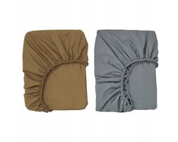 2x IKEA GULDVÄVARE Kinderbed Laken 60x120 cm Katoen Geel/Blauw