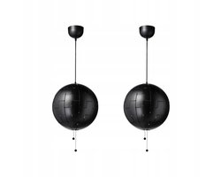 2x IKEA PS 2014 Hanglamp Zwart 35cm - Modern Design
