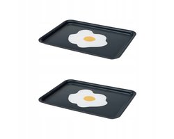 2x KEJSARFISK Dienblad - Kleurrijk Design 28x37 cm