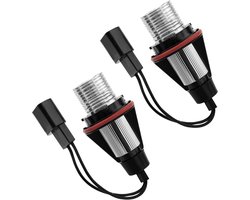 2x LED Angel Eye Halo Ring Lampen, Waterdichte Markerlichten voor BMVV, Geschikt voor Part Numbers 6312694048, 63126916097, 63126929309, Groen, Auto Verlichting, Upgrade, Stijlvol Design