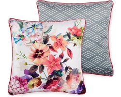 2x Leuke Gevulde Sierkussen Met Een Trendy Print Ivoor | 50x50 | Dubbelzijdig | Hoogwaardig Kwaliteit