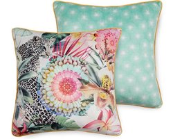 2x Leuke Gevulde Sierkussen Met Een Trendy Print Multi | 50x50 | Dubbelzijdig | Hoogwaardig Kwaliteit